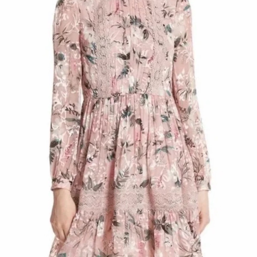 Kate Spade Floral Pink Lace Dress